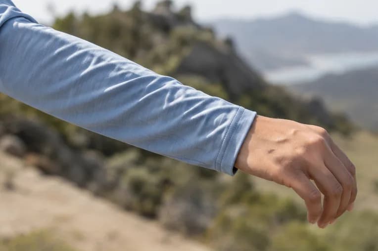 Illustrative cuff at a runner’s wrist