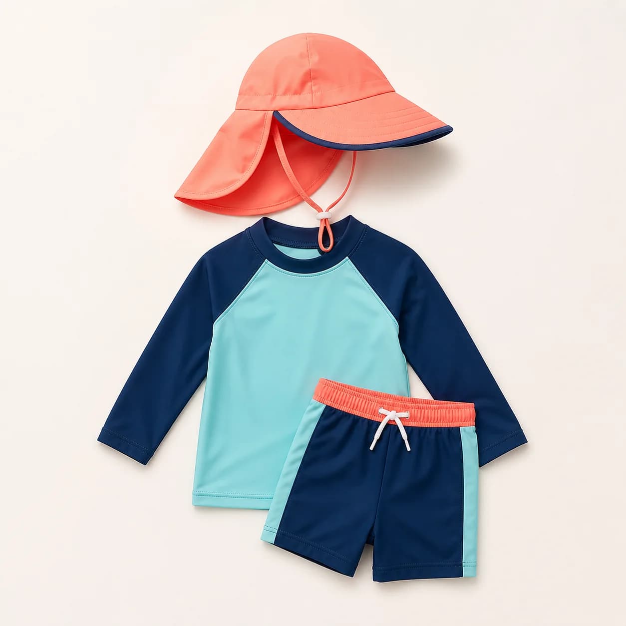 Generic baby swim hat and UPF cover set product image