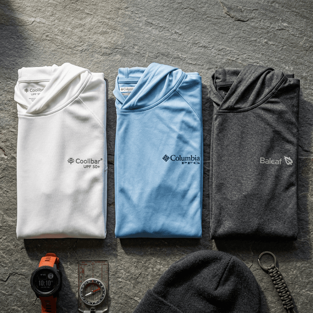 Comparison of Coolibar, Columbia, and Baleaf sun shirts