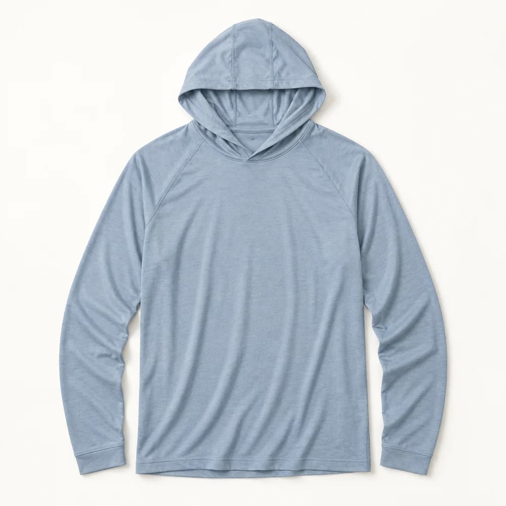 AI-generated example of an unbranded long-sleeve sun hoodie